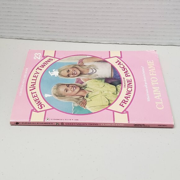 Sweet Valley Twins Book #23 Claim To Fame - Picture 3 of 5